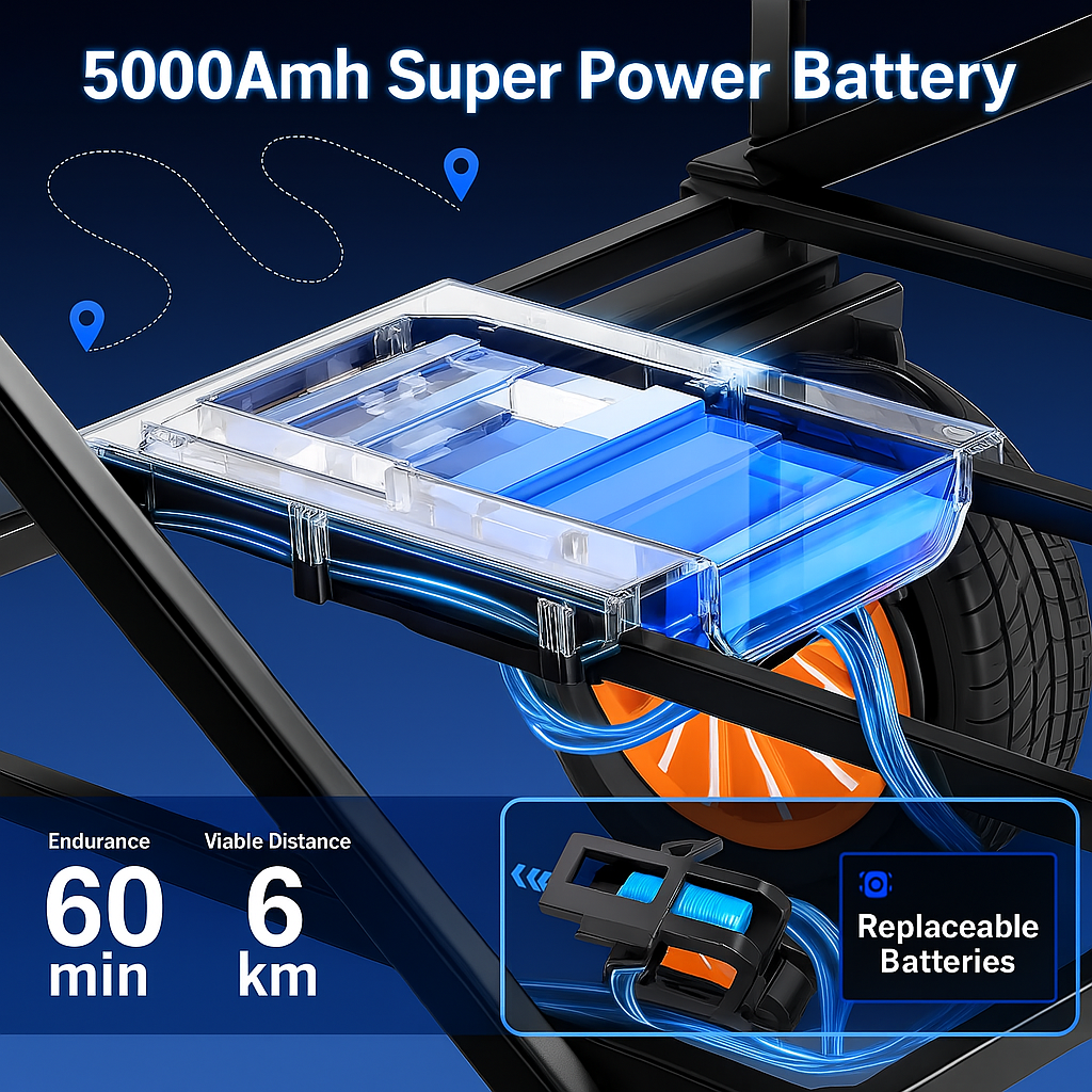NOEIFEVO Carrito de mano plegable, carro de jardín plegable con asistencia eléctrica, capacidad de 200L, carga máxima de 150 kg, ruedas todoterreno para playa y portavasos, portátil para camping, actividades al aire libre, pesca, picnic
