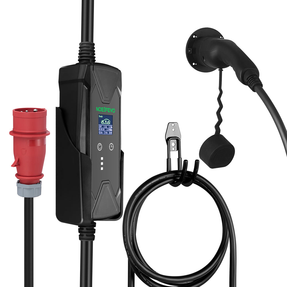 11KW Starkstrom Schnellladekabel Für Unterwegs, Typ2 5m EV Mobile, Autoladekabel