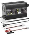 Noeifevo 29,2V 15A LiFePO4 batterilader for 24V 25,6V litiumbatteri, 0V BMS-aktivering, automatisk avstenging med full beskyttelse
​
