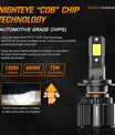 2 יחידות מנורת פנס לרכב 72W 15000LM, H1 H3 H7 H11 9005 9006 9012 881 מנורת LED