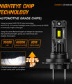 2 pezzi 80W 22000LM Lumen lampada anabbagliante auto, lampada LED H7 H11 9005 9006 H4