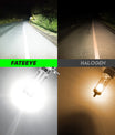 2 stk. 50W 10000 Lumen bilforlygter, H7 LED lampe.