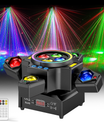 120W scenljus 4-i-1 RGBW moving head ljusteffekt laserstråle strålkastare festljus med fjärrkontroll för disco, DJ, bar, födelsedagsfest
