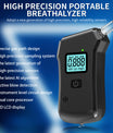NOEIFEVO MR806 Tester per Alcol con Sensore a Celle a Combustibile ad Alta Precisione, Tester per Alcol nel Sangue, Ugello Pieghevole, Display LED, Rilevatore di Alcol Versatile