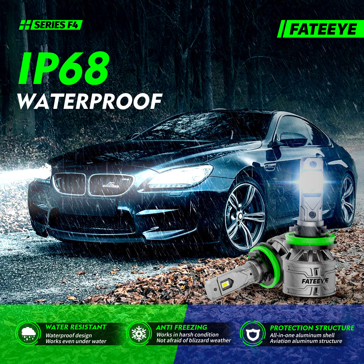 2 pezzi 60W 13000 Lumen Lampada Fari Auto, H7 H11 9006 9005 9012 H4 H13 9007 Lampada LED