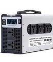 Puhdas siniaaltoinvertteri 1500W/3000W DC 12V 24V 48V 60V 72V AC 220V 50Hz -muunnin aurinko- ja autoakuille, LED-näytöllä