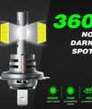 2 יחידות פנס רכב LED H7 60W 12000LM לומן