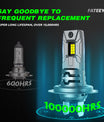 2 יחידות פנס רכב LED H7 60W 12000LM לומן