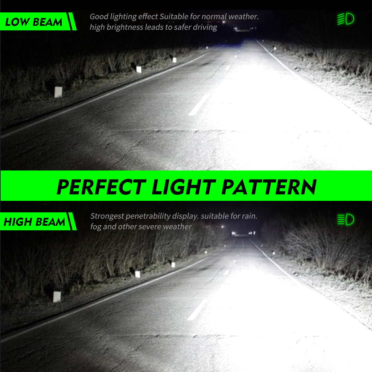 2 pezzi 60W 13000 Lumen Lampada Fari Auto, H7 H11 9006 9005 9012 H4 H13 9007 Lampada LED