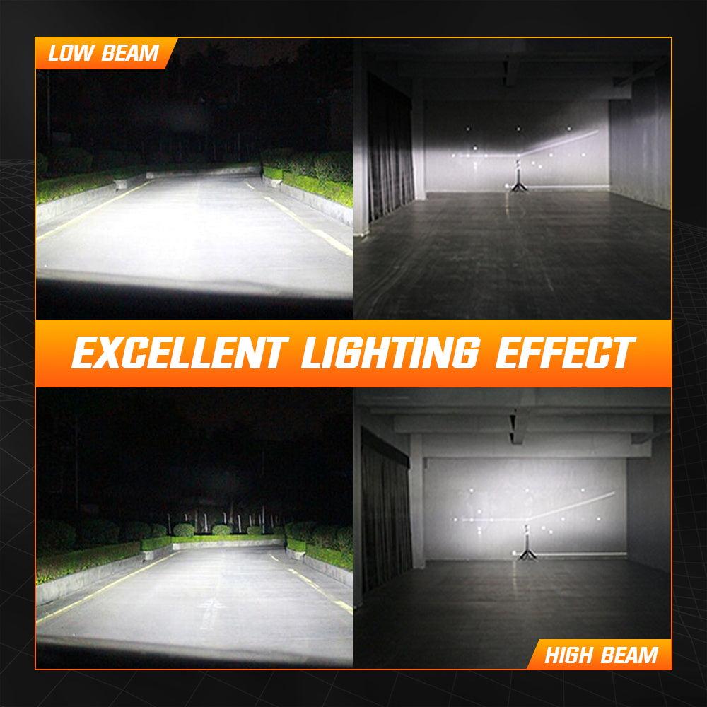 2 pezzi 80W 22000LM Lumen lampada anabbagliante auto, lampada LED H7 H11 9005 9006 H4