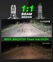 2 יחידות פנס רכב LED H7 60W 12000LM לומן