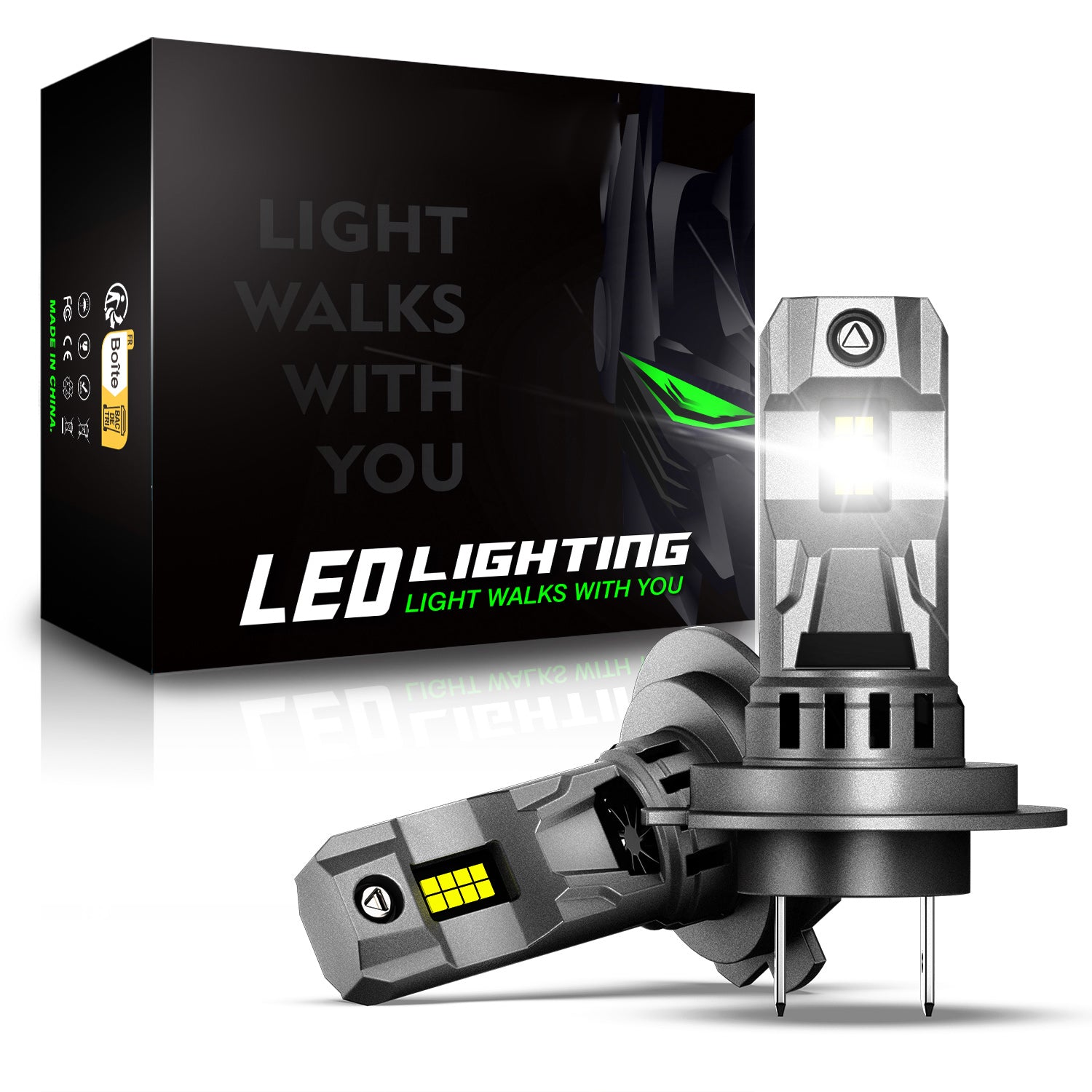 2 יחידות 72W 16000LM מנורת פנס רכב, H1 H3 H7 H11 9006 9005 880 מנורת LED