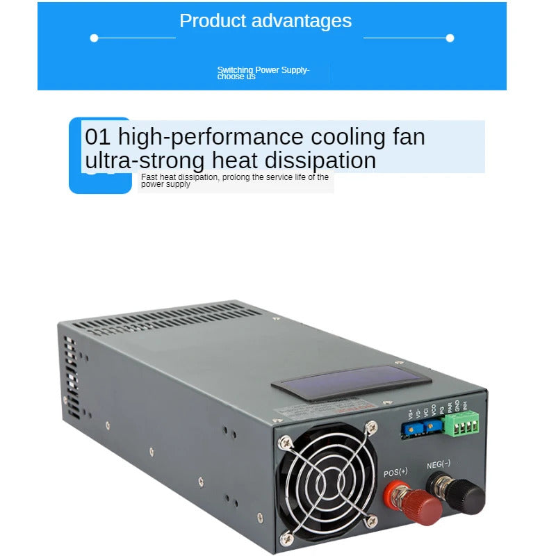 NOEIFEVO 90V 80V 60V 48V 36V 30V 15V, מטען סוללות אוניברסלי עם מתח וזרם מתכוונן, מתאים לכל סוגי הסוללות Lithium, LiPO, LiFePO4, ו-Pb.