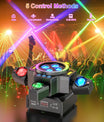 120W scenljus 4-i-1 RGBW moving head ljusteffekt laserstråle strålkastare festljus med fjärrkontroll för disco, DJ, bar, födelsedagsfest