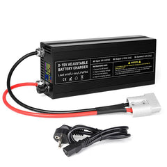NOEIFEVO Cargador universal de baterías 3,7V 6V 12V de litio/LiFePO4/plomo-ácido, voltaje y corriente ajustables 0–15 V 1–100 A, cargador automático para coche, barco y autocaravana 4,2 V 12,6 V 14,6 V