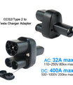 NOEIFEVO CCS2 und Typ2 zu Tesla NACS Ev Ladegerät Adapter, AC 32A DC 400A 200KW Elektrofahrzeug-Ladegerät, Typ2 Ladegerät Konverter für Model Y/S/3/x