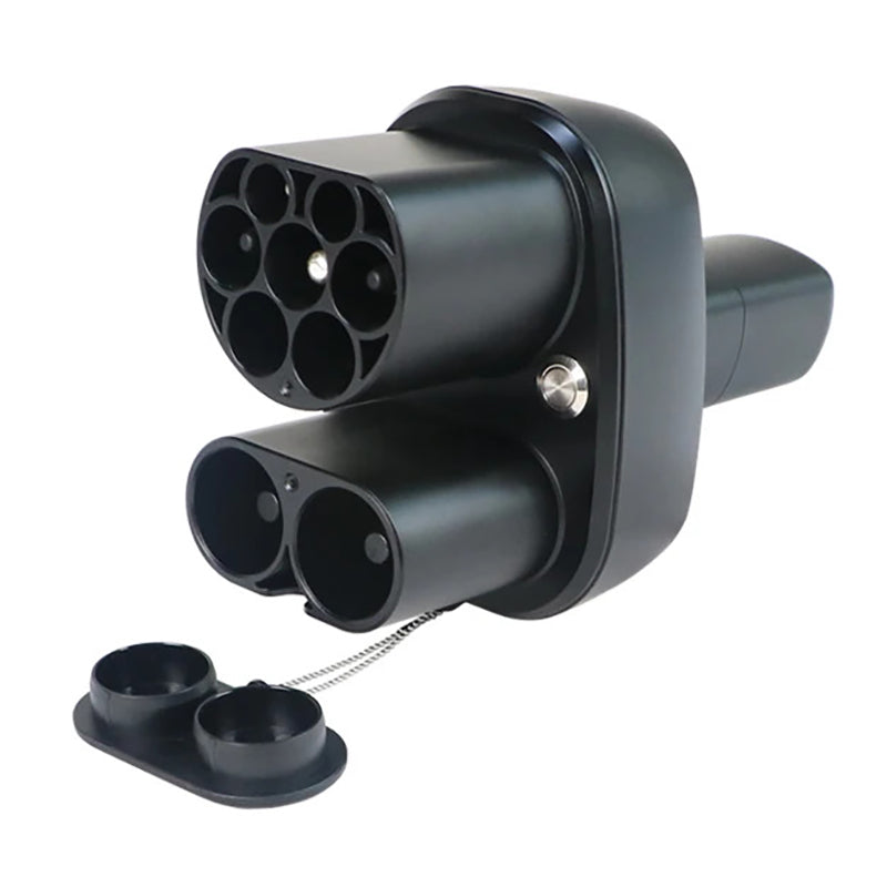 NOEIFEVO CCS2 und Typ2 zu Tesla NACS Ev Ladegerät Adapter, AC 32A DC 400A 200KW Elektrofahrzeug-Ladegerät, Typ2 Ladegerät Konverter für Model Y/S/3/x
