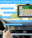 NOEIFEVO Q5 GPS navigace, 5palcový dotykový displej s mapami Evropy, 8GB ROM + 256MB RAM, více jazyková podpora, FM přenos, pro osobní automobily/dodávky/nákladní auta