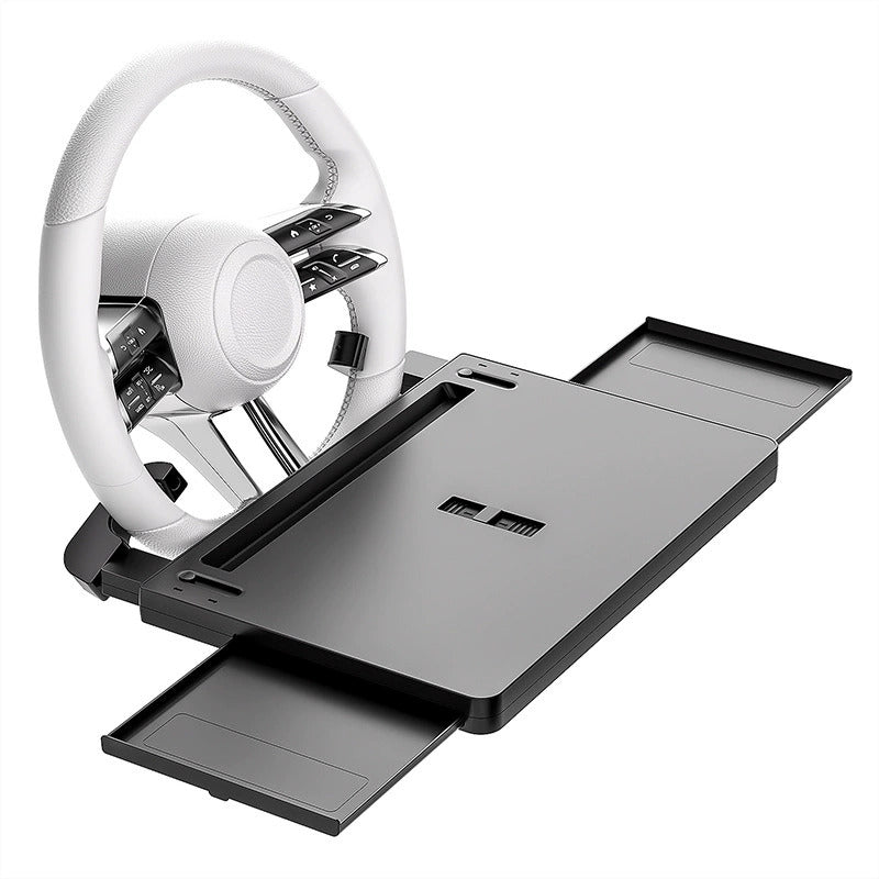 Multifunktionelt ratbord til bilen – ideelt til spisning, arbejde eller som laptop-bord på farten Portable Car Tray Table for all vehicles