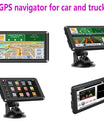 NOEIFEVO Q5 GPS navigace, 5palcový dotykový displej s mapami Evropy, 8GB ROM + 256MB RAM, více jazyková podpora, FM přenos, pro osobní automobily/dodávky/nákladní auta