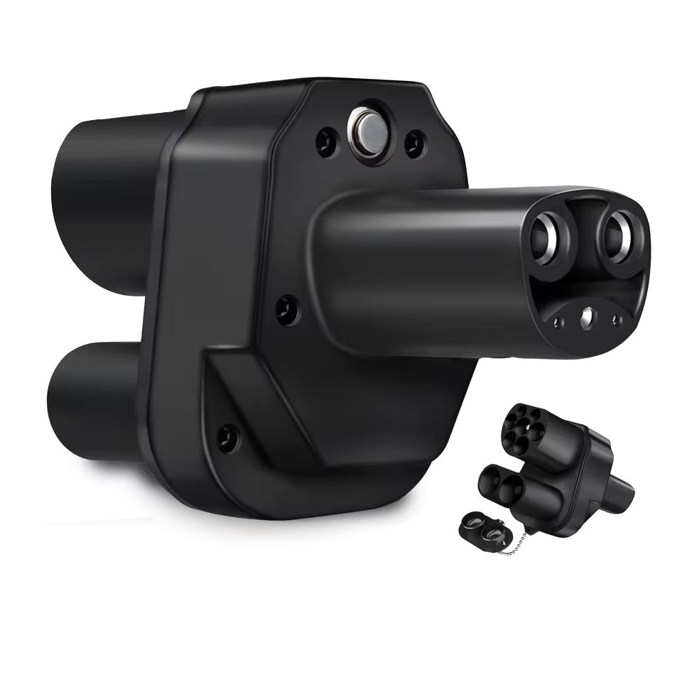תאם מטען EV NOEIFEVO CCS2 ו-Type 2 ל-Tesla NACS, AC 32A DC 400A, תואם ל-Tesla Model 3/X/Y, מיוצר בארה"ב, מתאם משולב CCS2, תומך במטעני CCS2 ו-Type 2