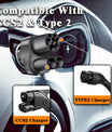 תאם מטען EV NOEIFEVO CCS2 ו-Type 2 ל-Tesla NACS, AC 32A DC 400A, תואם ל-Tesla Model 3/X/Y, מיוצר בארה