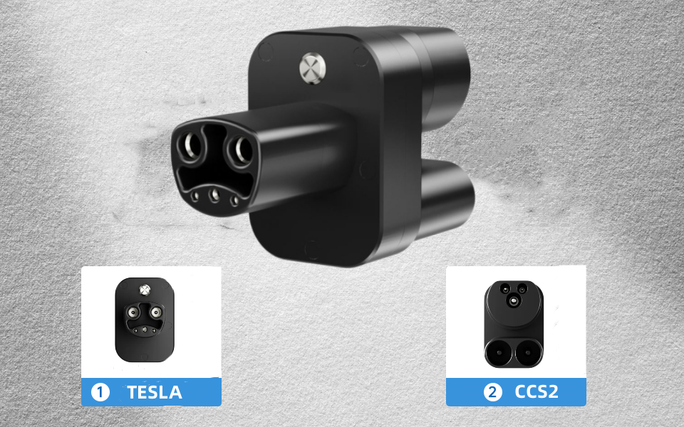 CCS2 zu Tesla Adapter für EV Ladegerät, 400A CCS2 Combo Tesla Konverter