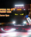 NOEIFEVO Devil Eyes Licht für Autos – LED-Augen für Lkw, Programmierbares LED-Display mit Lauftext, Personalisierbares Leuchtschild für Autos & Lkw – Text, Graffiti, Smart App
