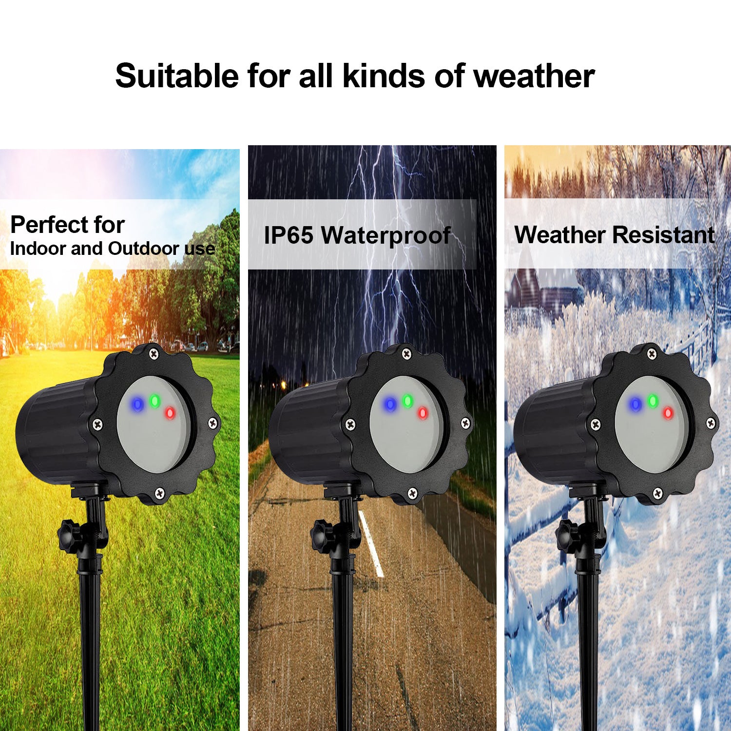 Starry Laser-Projektor Licht Outdoor, RGB bewegter Sternenregen, wasserdicht, Garten- und Partydekoration mit Fernbedienung