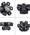 80W RGBW LED Moving Head Partylicht, 4-in-1 Mini Sechsarmiger Beam Strobe Effekt, DJ Bar Bühnenbeleuchtung mit Fernbedienung, DMX 512 Unterstützung