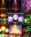 DJ Disco Partybeleuchtung, RGBW 4-in-1 Spezialeffekt-Muster-Laserlicht mit DMX512-Soundsteuerung, Bühnenbeleuchtung für DJ-Clubs, Partys, KTV, Bars, Veranstaltungen, Shows und Festivalpartys