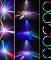Mini 30W Partylicht Moving Head RGB DMX512 Musiksteuerung Stroboskop Bühnenstrahler für DJ Disco Party Weihnachten