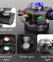 120W Sechsarmige Bühnenleuchte, Moving Head Licht mit RGBW 4-in-1-Effekt und DMX512-Steuerung, geeignet für Diskotheken, Partys, Konzerte, Kirchen, Hochzeiten und Theater.