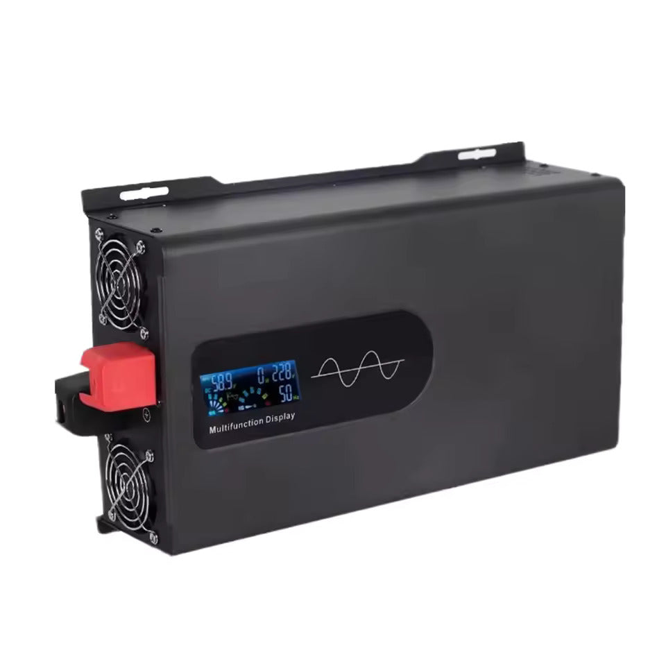 12V 24V 48V 60V 72V 96V–>230V invertteri 5000W–12000W jännitemuunnin, puhdas siniaaltoinvertteri LCD-jännitenäytöllä