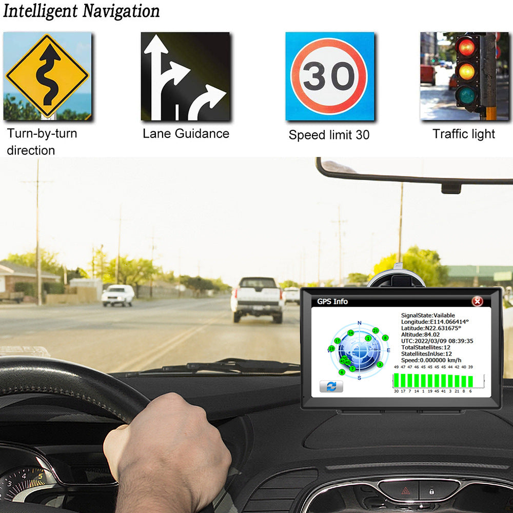 NOEIFEVO XT90 GPS-navigointi, 9 tuuman kosketusnäyttö Euroopan kartoilla, 8GB ROM + 256MB RAM, monikielinen tuki, FM-lähetys, autoihin/pakettiautoihin/kuorma-autoihin