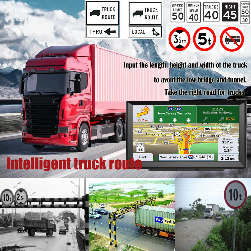 NOEIFEVO XT90 GPS-navigointi, 9 tuuman kosketusnäyttö Euroopan kartoilla, 8GB ROM + 256MB RAM, monikielinen tuki, FM-lähetys, autoihin/pakettiautoihin/kuorma-autoihin