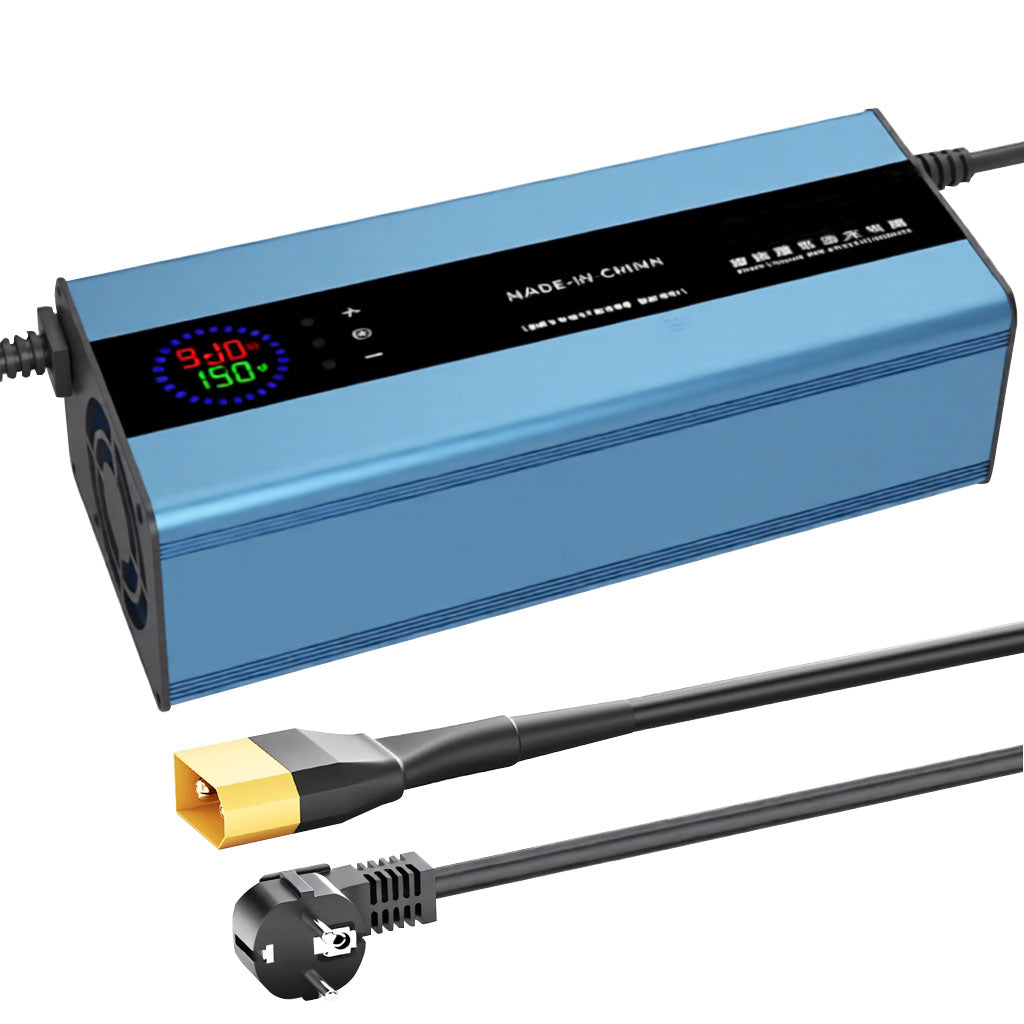 NOEIFEVO 15A Strøm 42V-88.2V Spenning Justerbar Li-ion LiFePO4 Lithium Lader For 36V 48V 60V 72V 84V batteri