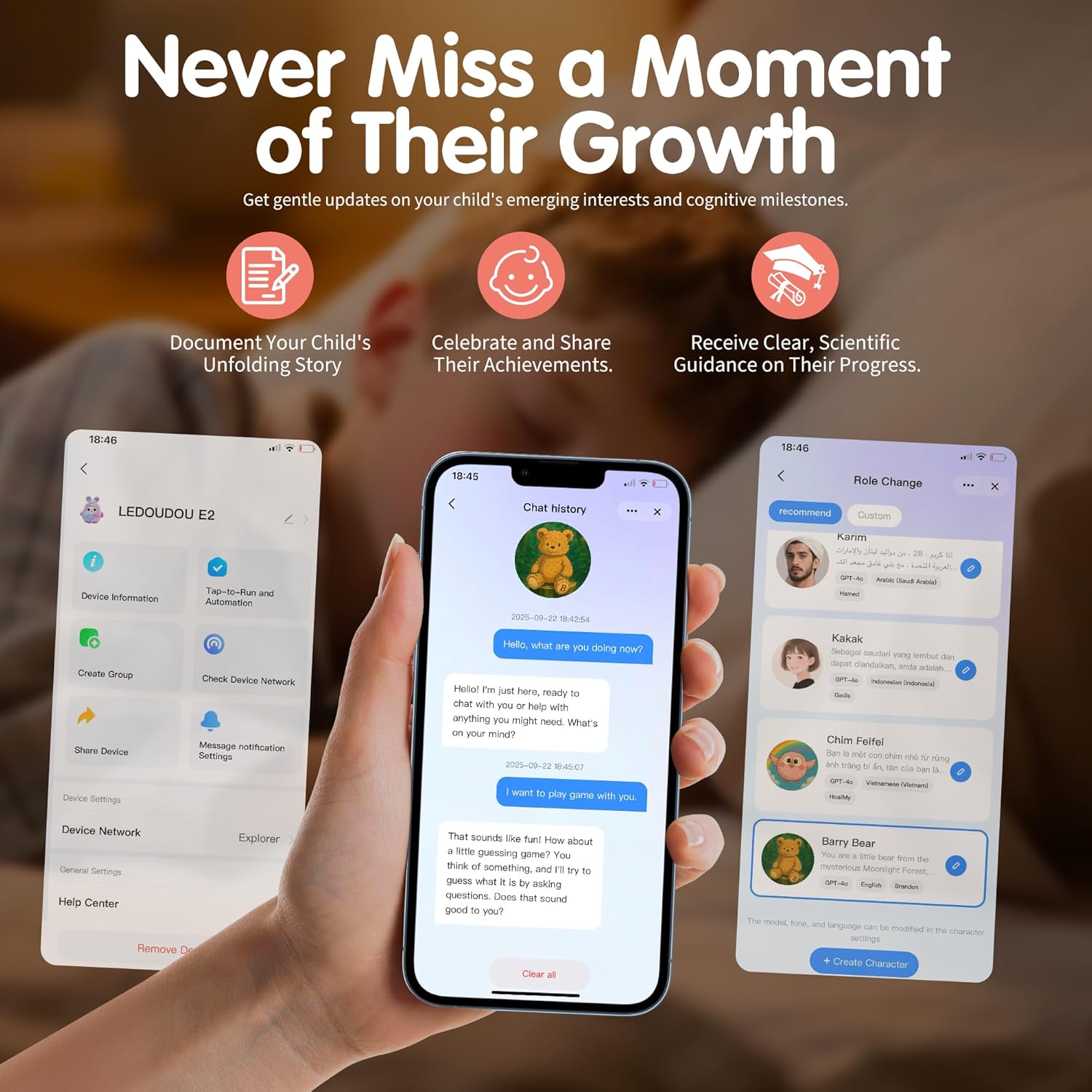 AI-gesteuertes Plüschtier mit ChatGPT – mehrsprachiger, emotionaler AI-Begleiter zum Kuscheln, interaktiver Lernassistent und Gedächtnistrainer für Kinder ab 3 Jahren, inklusive Eltern-App mit Chat-Zusammenfassung.